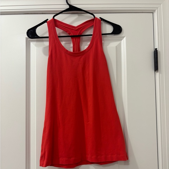 Red Lululemon tank top size 4 - Picture 1 of 3